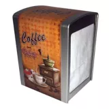 Dispensador 10 cm Servilleta Metal Coffee