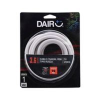 Cable Coaxial RG6 3.6M Blanco D-90184