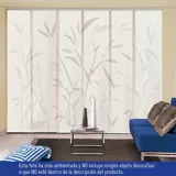 Panel Oriental Solar Impresa 180x230 cm Bambú Blanco