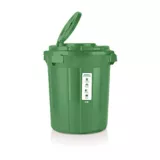Caneca Con Tapa 37 Lt Verde No Reciclables