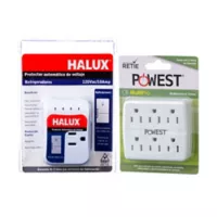 Kit Protector de Voltaje Refrigerador Halux + Multitoma Multipro 120VAC/15A (1800W) Powest