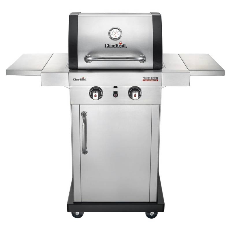 Asador a Gas 2 Quemadores TRU Infrared Y Bandejas Laterales