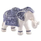 Escultura Elefante Mystical 18 cm Azul