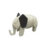 Escultura Elefante Arabia 20.2 cm Beige