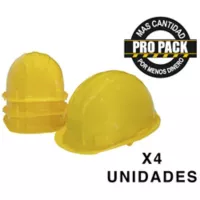 Casco  Amarillo Propack x 4 und
