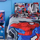 Juego Cama Semidoble 150 Hilos Spiderman Night