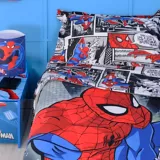 Comforter Semidoble 150 Hilos Spiderman Night