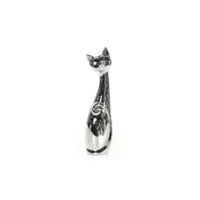 Escultura Gato Dubai 255 cm Plata