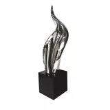 Escultura Llama  43.4 cm Plata