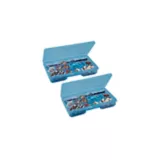 Set x 2 Cajas con compartimentos 270 mm Azul