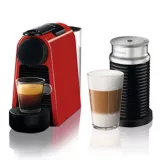 Máquina de Café Essenza Mini Pure Rojo + Aeroccino Incluye 14 cápsulas