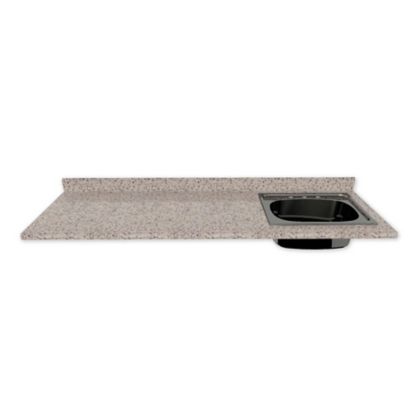 Mesón para Cocina Laminado 124x52 cm con Poceta Derecha ...