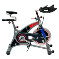 Sportfitness Bicicleta Spinning Turin Con Ciclocomputador Capacidad 120 Kg Color Negro/Rojo