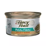 Alimento Húmedo Para Gatos Petits Filets Pollo Y Queso Fancy Feast 85 g