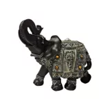 Escultura Elefante Mystical 18.5 cm Café