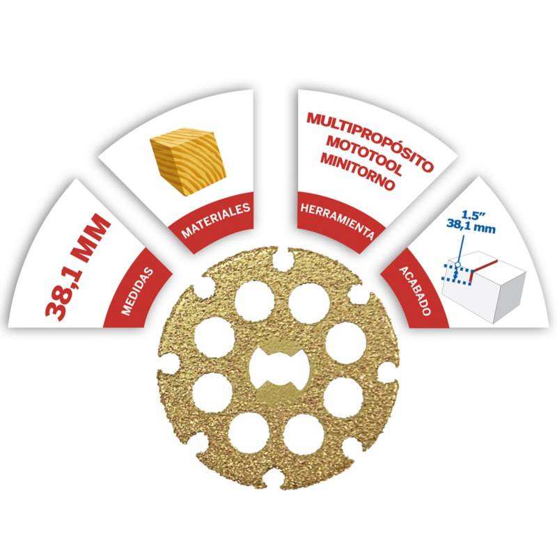 Disco De Corte Dremel 544 1/21 Disco De Carbureto De Tungstenio