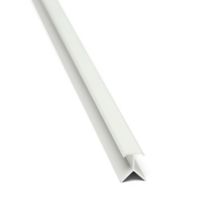 Guardacanto Flecha 8 milímetros Aluminio Blanco