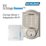 Kit Sense Camelot Satín+Adaptador Wifi Br400 Schlage
