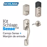 Kit Sense Camelot Satín+Manijón Derecho Schlage