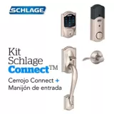 Kit Connect Camelot Satín+Manijón  Derecho Schlage