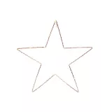 Estrella Metal Led 20 Luces Blanco Cálido