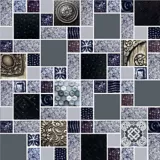Mosaico Cerámico Valquiria 30x30 Centímetros Negro