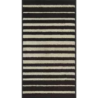Just Home Collection Tapete Carrera Rayas Negro 50x90cm