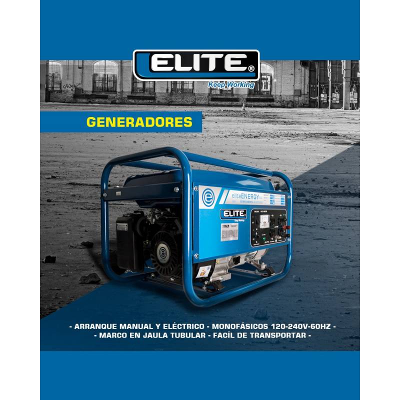 Generador Gasolina 7 kW Partida Eléctrica con Batería – HOME