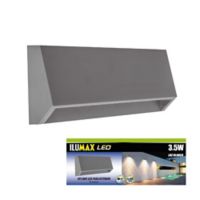 Aplique exterior led rectangular 3.5w gris luz fría ilumax