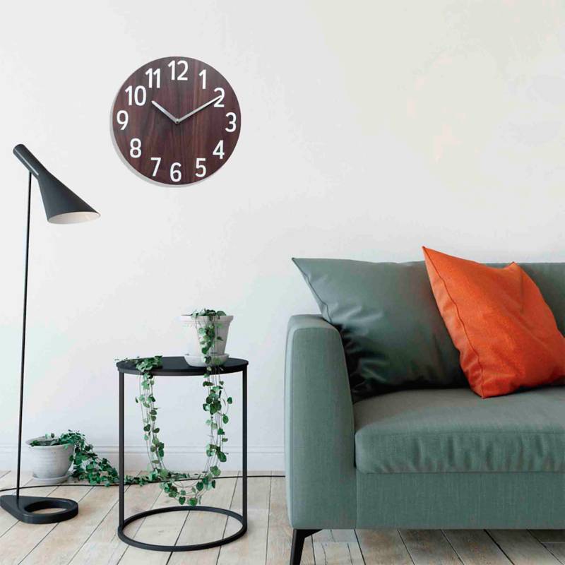 Reloj pared básico 20 cm blanco