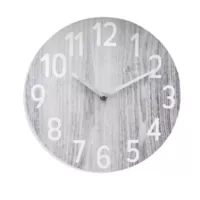 Just Home Collection Reloj Pared 30 cm Gris Texas