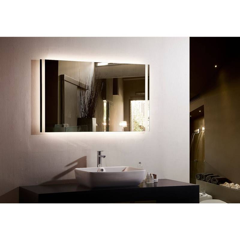 Espejo De Baño Berlín Con Luz Y Desempañante 60x80 Cm Resistente a la  Oxidación por Humedad SENSI DACQUA