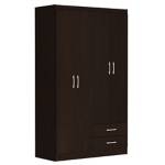 Armario 3 Puertas 2 Cajones 182X83x47cm Chocolate JUST HOME COLLECTION