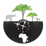 Reloj de Pared África Negro