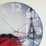 Reloj Pared Vidrio 40 cm París
