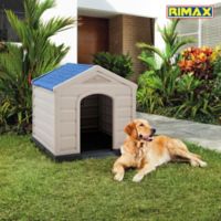 Casa Para Perro Plástica Razas Medianas y Grandes92x90x89 cm Rimax Azul