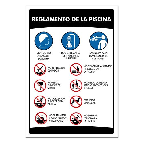 Señal Reglamento Para Piscina 100X70cm Poliestireno Calibre | Knasta  Colombia