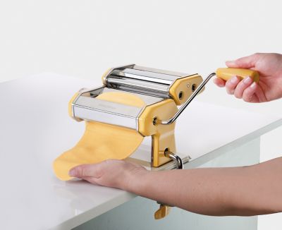 Máquina para hacer espaguetis de pasta de prensa de fideos frescos Máquina para hacer pasta manual Herramienta de cocina para exprimidor de frutas vege Máquina para hacer fideos de acero inoxidable 