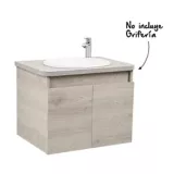 Mueble de baño Liquid Ceniza con lavamanos Sobreponer
