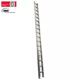 Escalera Certificada de Extension en Aluminio 34 Pasos 6 a 12 Metros de 136 Kilogramos de Resistencia