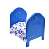 Cama de Lujo Pequeña para Perros 48,5 x 37 x 30,5 cm Azul