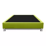 Base Cama Completa Sencilla 100x190cm Microfibra Verde