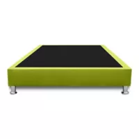 Base Cama Completa Doble 140x190cm Microfibra Verde