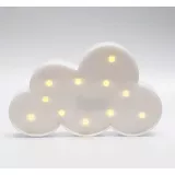 Lámpara De Mesa Decorativa Nube Blanca