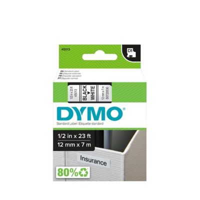 Cinta Rotuladora D1 Blanca 19mmx7mt Dymo Plastico Homecenter Com Co