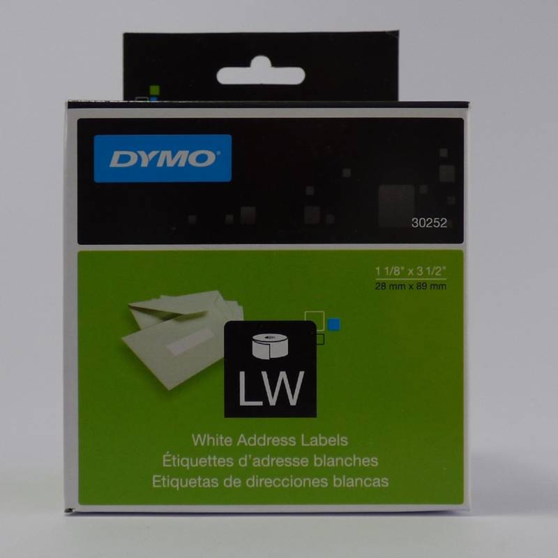 DYMO - Etiquetas LW Blanca 28mmx89mm Dymo Papel