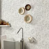 Mosaico Piedra Marmol Beige 30X30cm