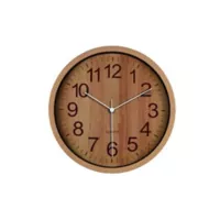 Just Home Collection Reloj Wooden 29x29 cm Oscuro