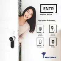 Cerradura Electrónica Entr Smart Lock Huella + Control Remoto