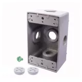 Caja Aluminio 5800 - Rectangular 5 Salidas de 1/2 Pulg X 20 Unds